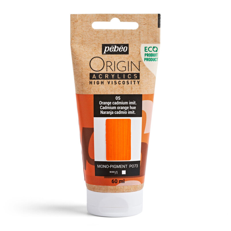 PEBEO Origin Acrylics 60 Ml Orange Cadmium Imitation