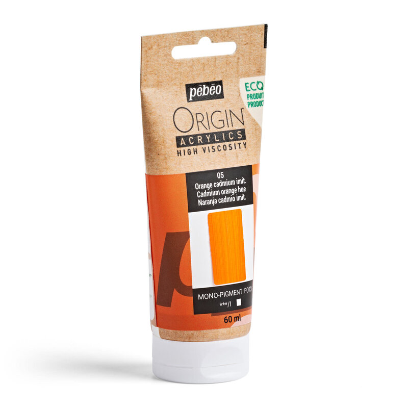 PEBEO Origin Acrylics 60 Ml Orange Cadmium Imitation