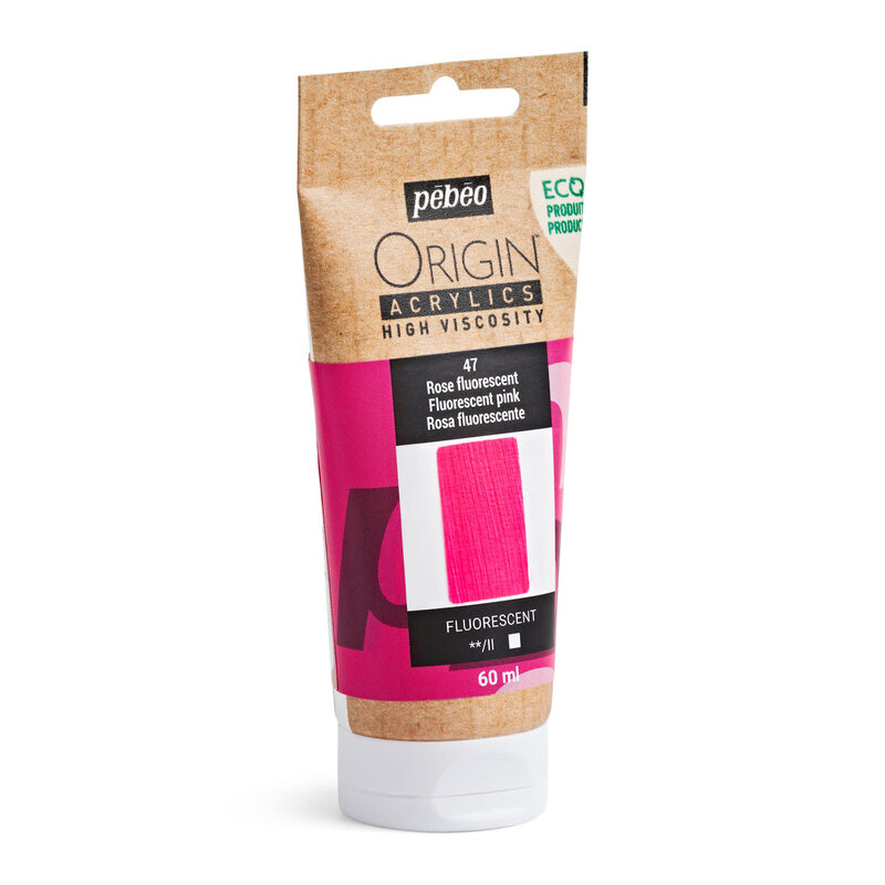 PEBEO Origin Acrylics 60 Ml Rose Fluorescent