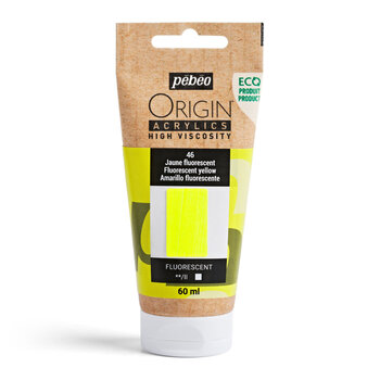 PEBEO Origin Acrylics 60 Ml Jaune Fluorescent