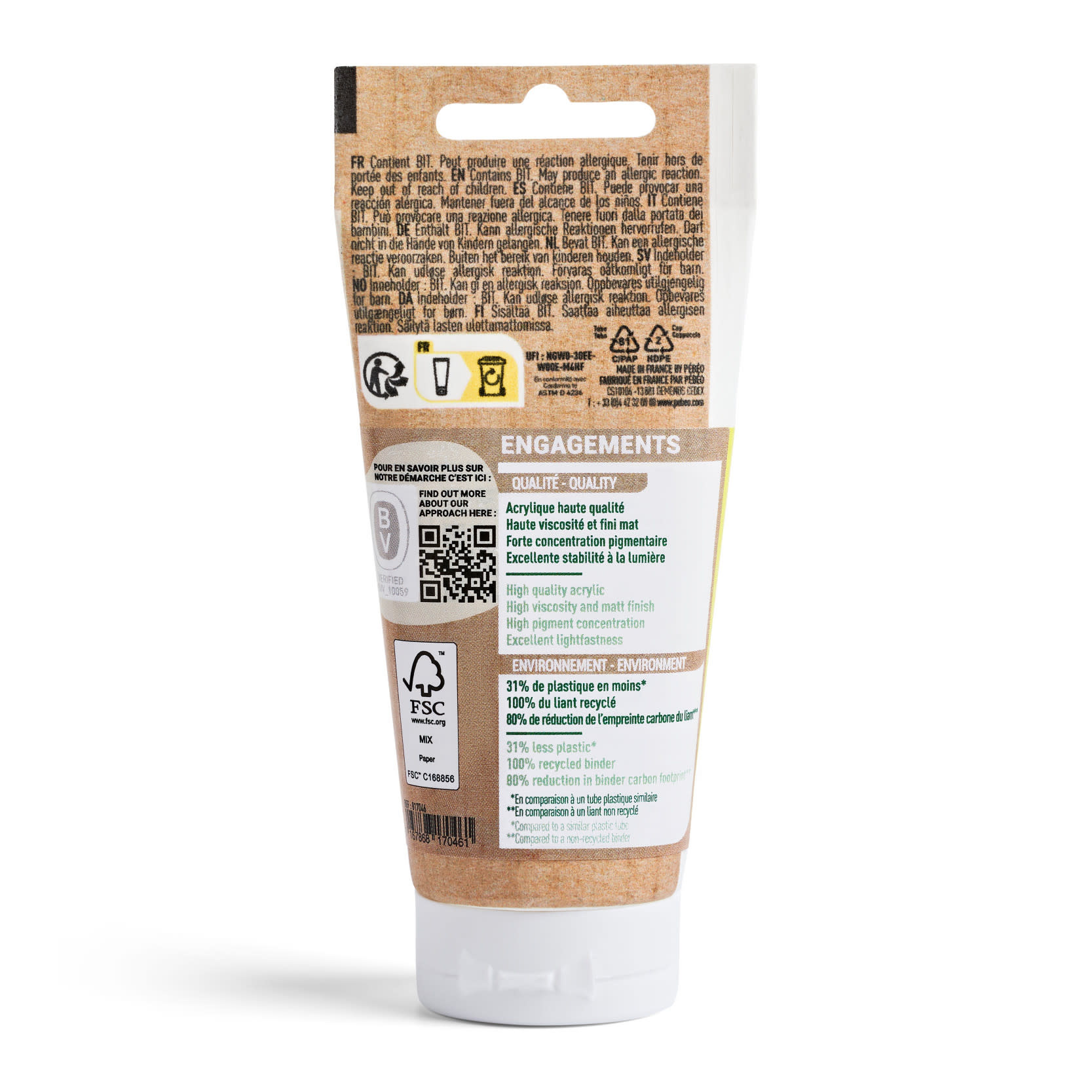 PEBEO Origin Acrylics 60 Ml Jaune Fluorescent