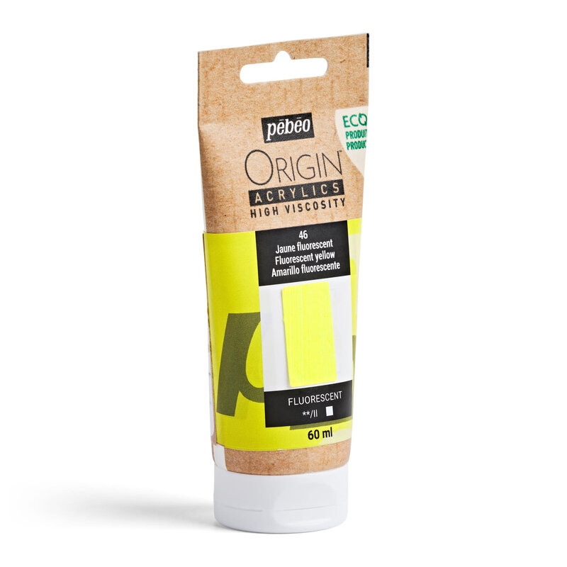 PEBEO Origin Acrylics 60 Ml Jaune Fluorescent