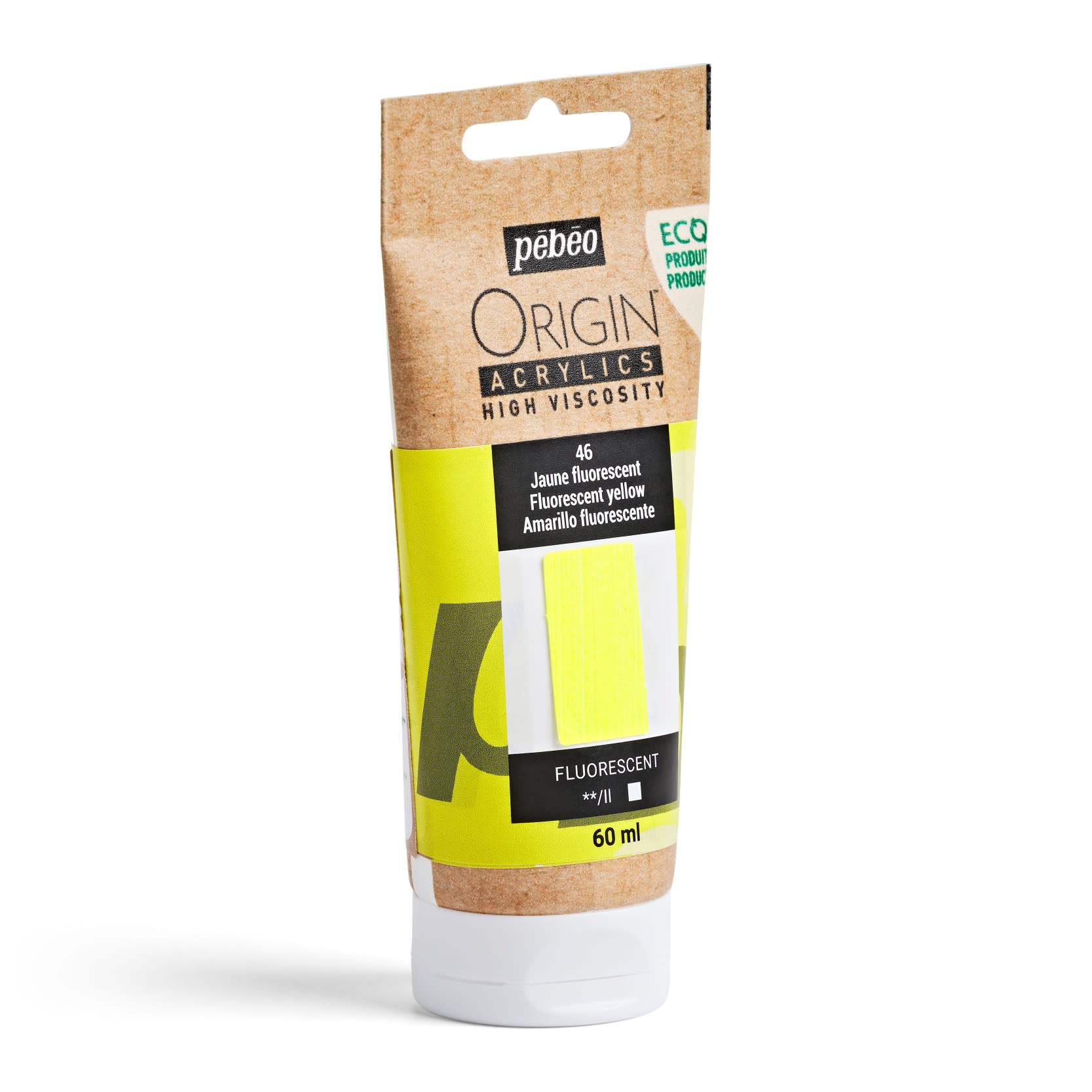 PEBEO Origin Acrylics 60 Ml Jaune Fluorescent