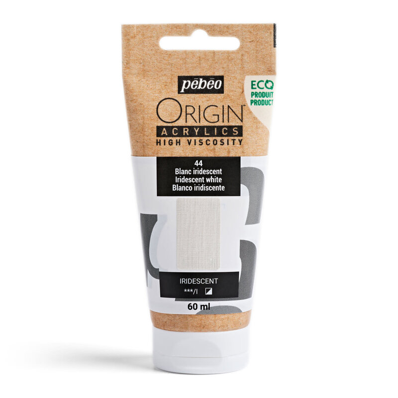 PEBEO Origin Acrylics 60 Ml Blanc Iridescent