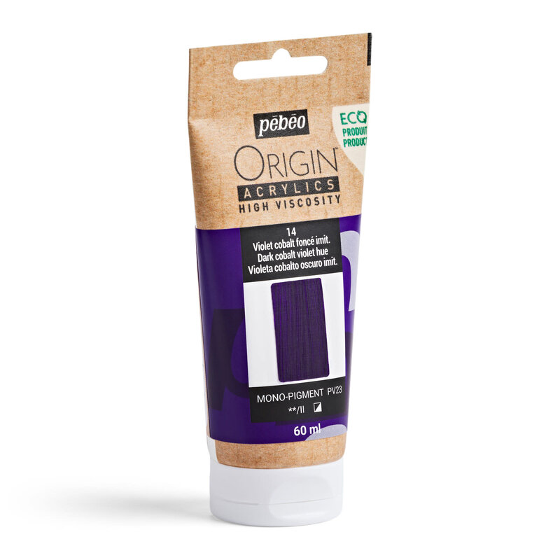 PEBEO Origin Acrylics 60 Ml Violet Cobalt Foncé Imitation