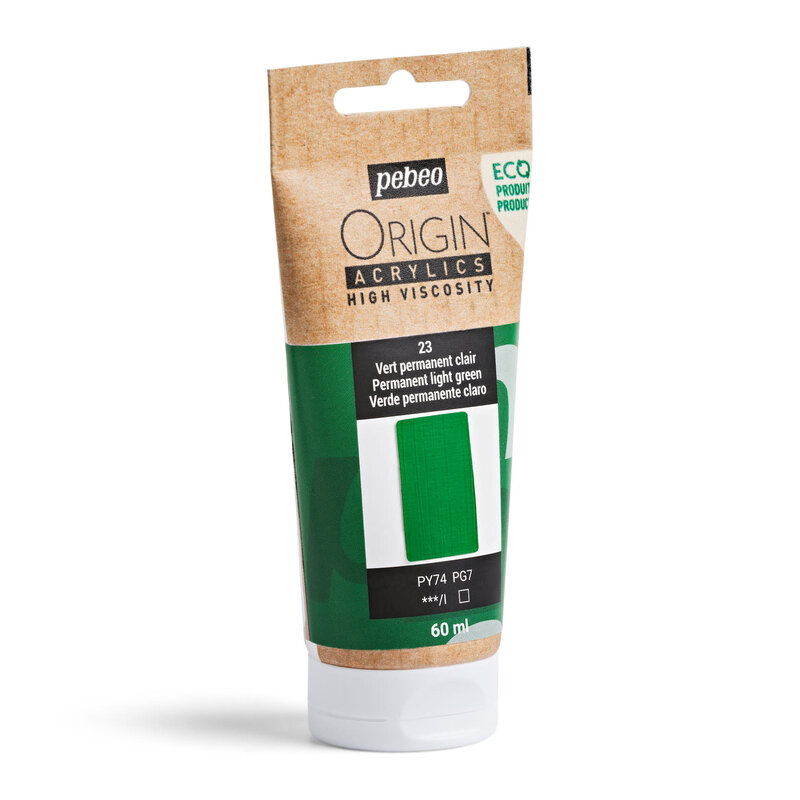 PEBEO Origin Acrylics 60 Ml Vert Permanent Clair