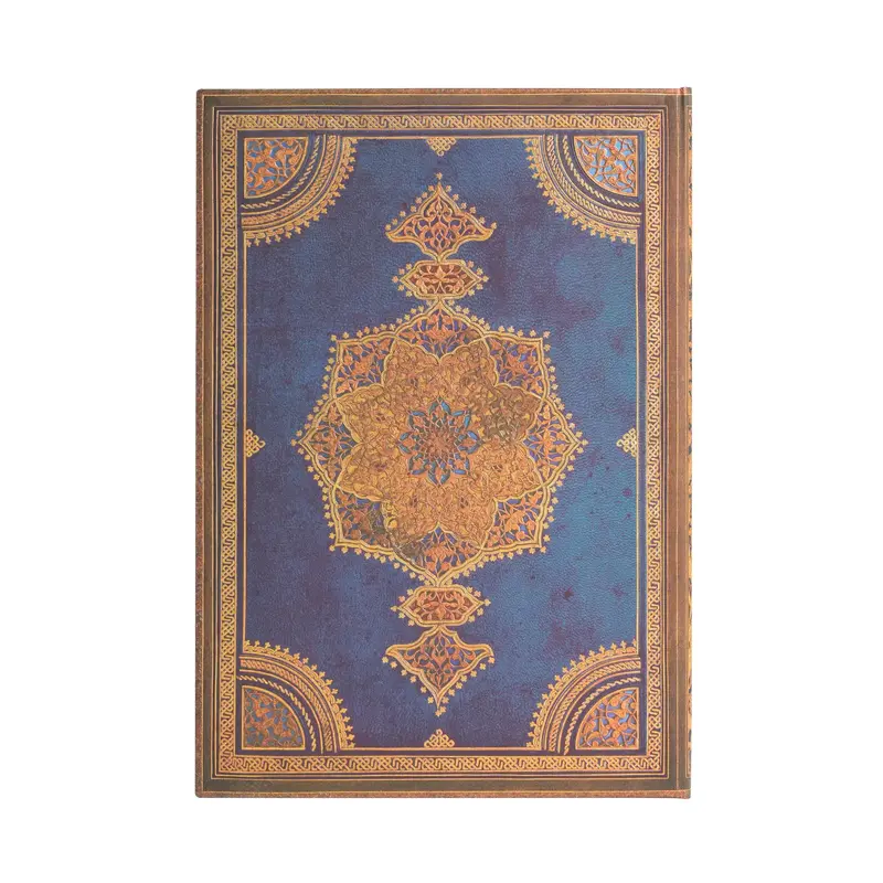 PAPERBLANKS Agenda - 2025 12-Mois Safavid Indigo Grand Vertical