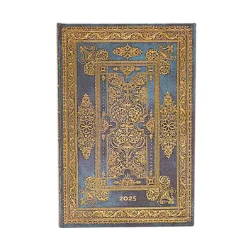 PAPERBLANKS Agenda - 2025 12-Mois Blue Luxe Mini Vertical