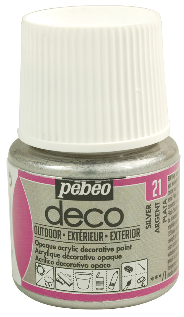 PEBEO Deco Outdoor 45 Ml Argent