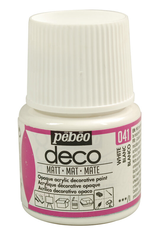 PEBEO Deco Mat 45 Ml Blanc