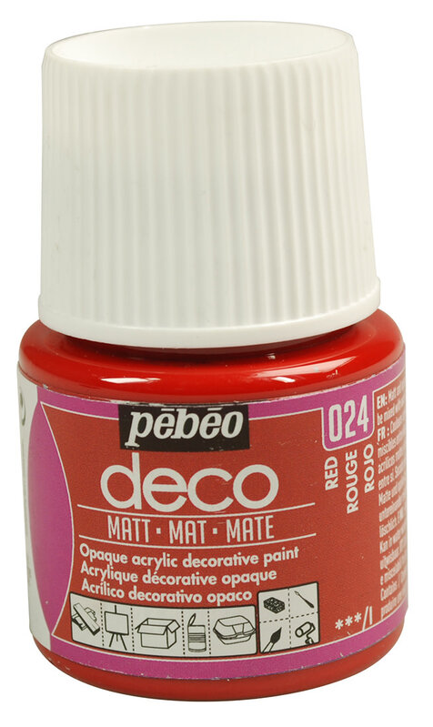 PEBEO Deco Mat 45 Ml Rouge