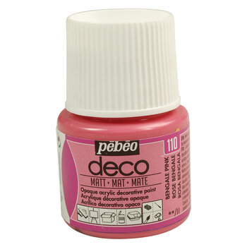 PEBEO Deco Mat 45 Ml Rose Bengale