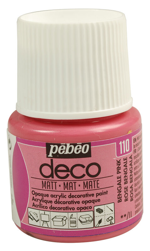 PEBEO Deco Mat 45 Ml Rose Bengale