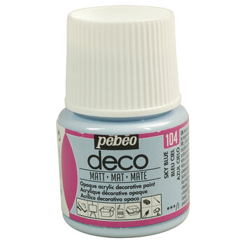 PEBEO Deco Mat 45 Ml Bleu Ciel