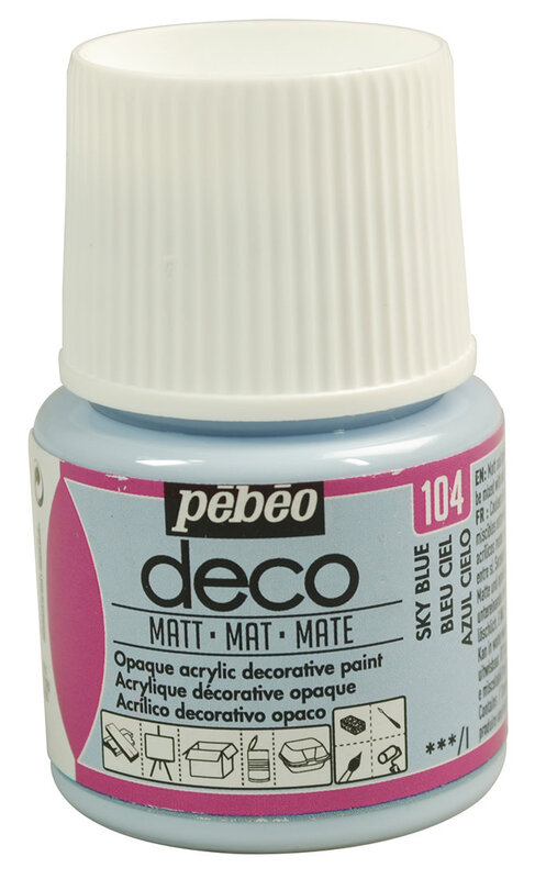 PEBEO Deco Mat 45 Ml Bleu Ciel