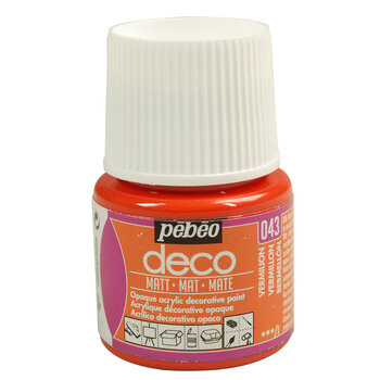 PEBEO Deco Mat 45 Ml Vermillon