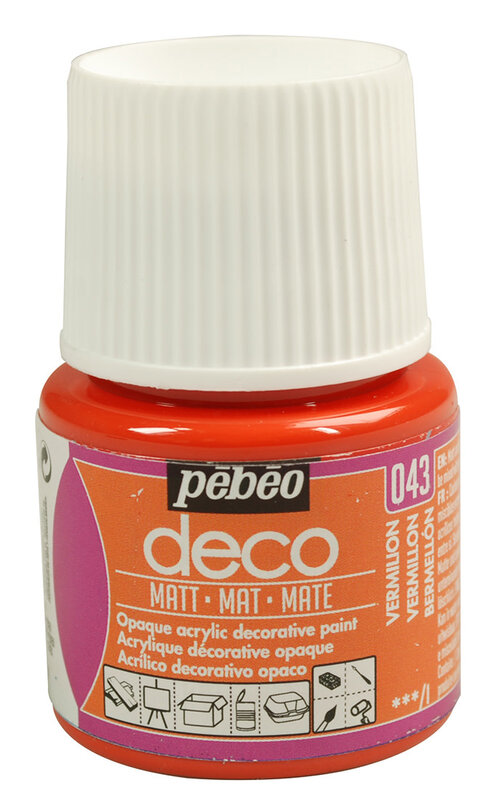 PEBEO Deco Mat 45 Ml Vermillon