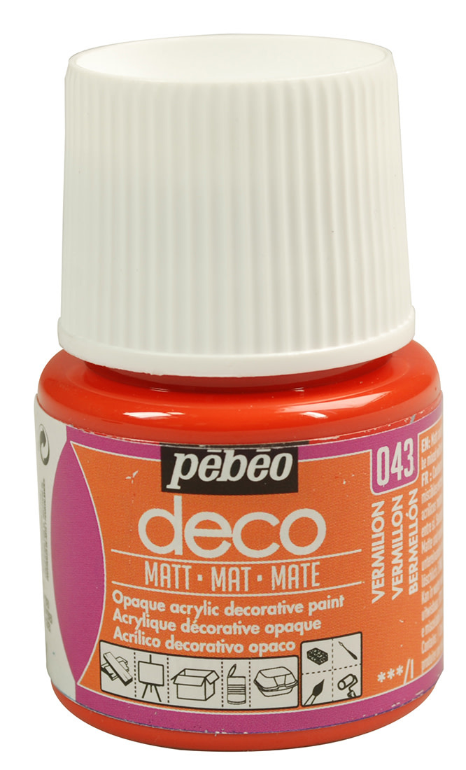 PEBEO Deco Mat 45 Ml Vermillon