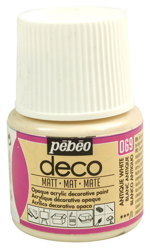 PEBEO Deco Mat 45 Ml Blanc Antique