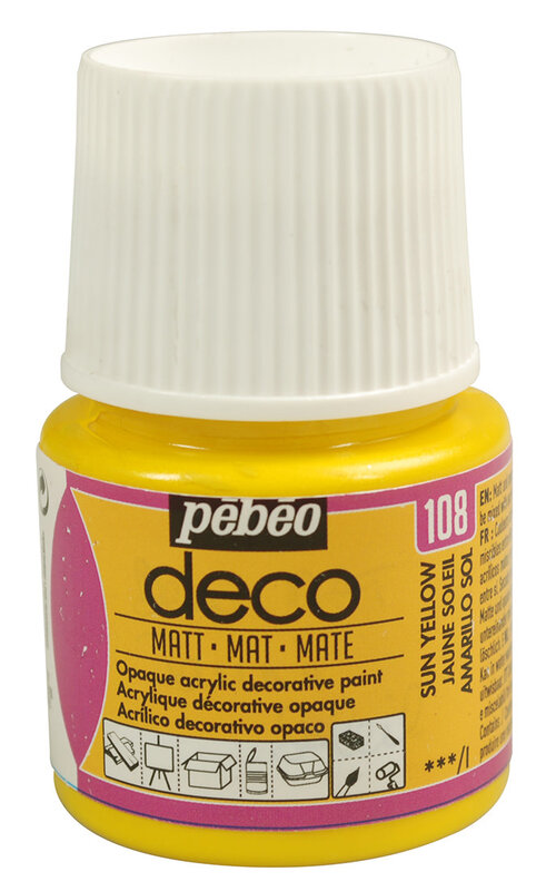 PEBEO Deco Mat 45 Ml Jaune Soleil