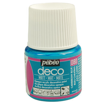 PEBEO Deco Mat 45 Ml Bleu Caraïbes