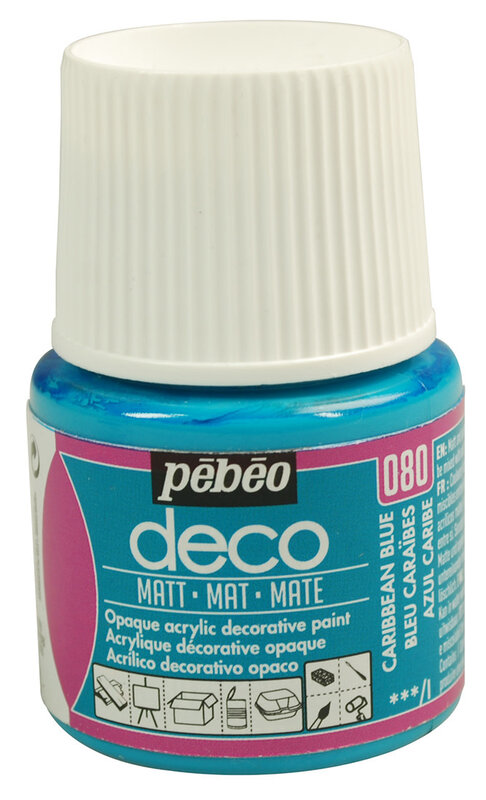 PEBEO Deco Mat 45 Ml Bleu Caraïbes