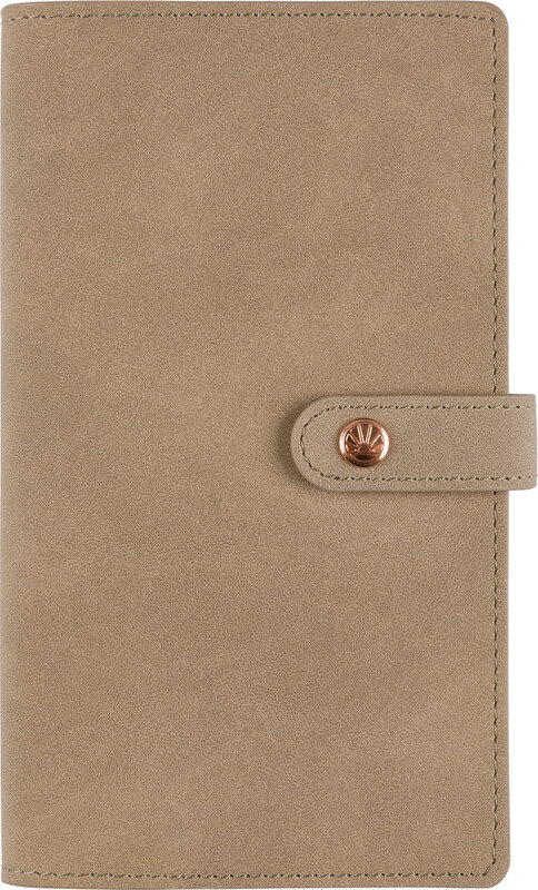 OBERTHUR Agenda Semainier 16 Poche Spir Fsc Ramatuelle Taupe