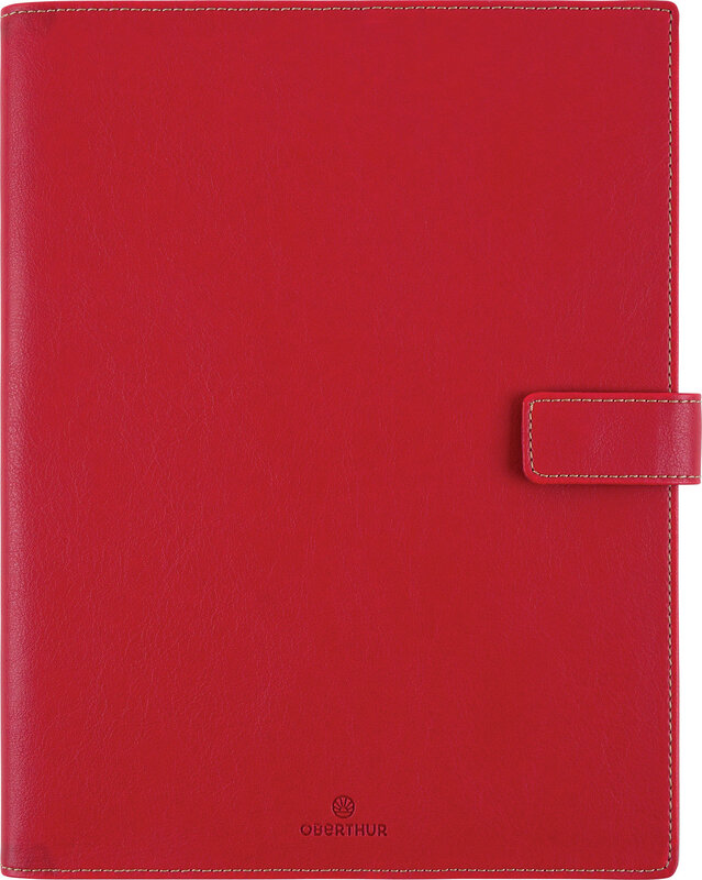 OBERTHUR Agenda Semainier 27 Spir Fsc Milano Rouge