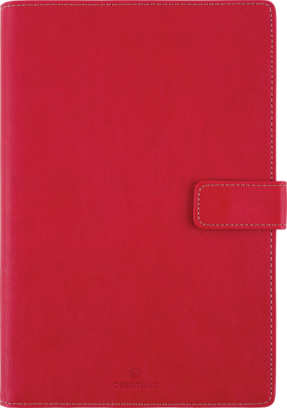 OBERTHUR Agenda Semainier 25 Spir Fsc Milano Rouge