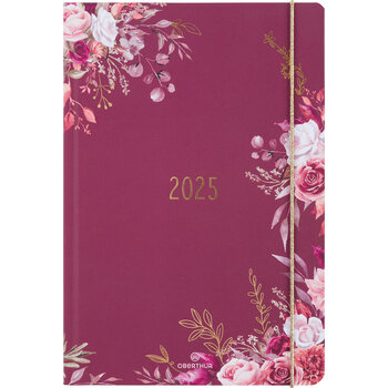 OBERTHUR Agenda Semainier 25 Fsc Giverny Framboise