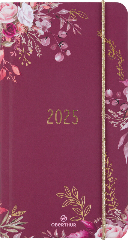 OBERTHUR Agenda Semainier Poche 16 Fsc Giverny Framboise