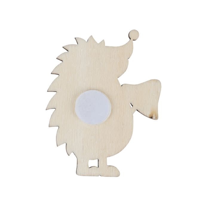 RAYHER Miniat. bois Hérisson, Pommes, Feuille