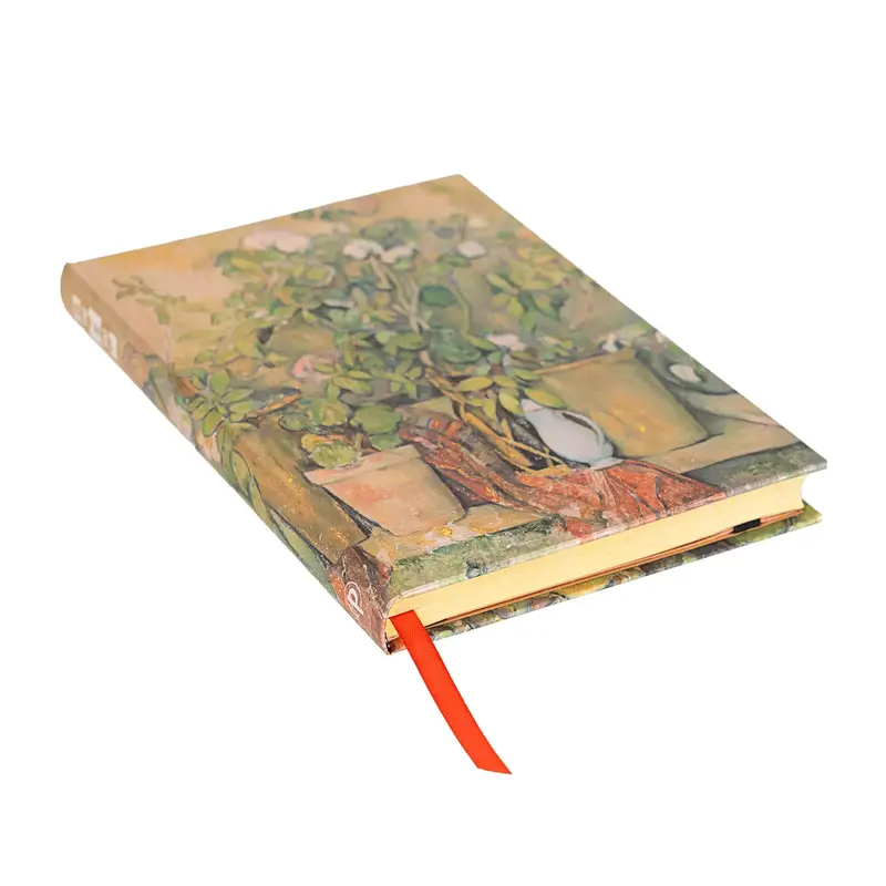 PAPERBLANKS Carnets À Couverture Rigide Pots en Terre Cuite et Fleurs de Cézanne Midi Non Ligné