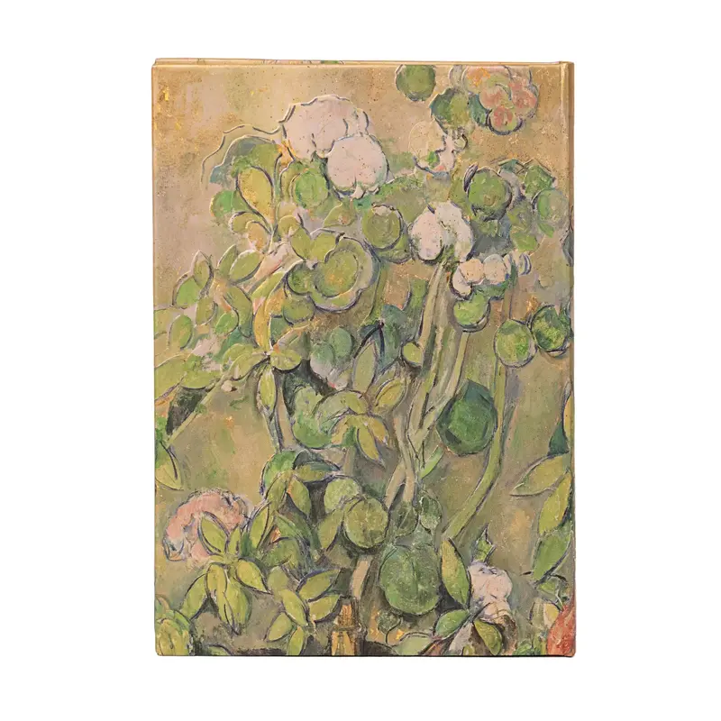 PAPERBLANKS Carnets À Couverture Rigide Pots en Terre Cuite et Fleurs de Cézanne Midi Non Ligné