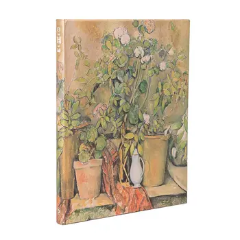 PAPERBLANKS Carnets À Couverture Rigide Pots en Terre Cuite et Fleurs de Cézanne Ultra Non Ligné