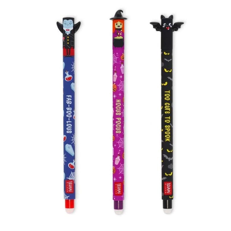 LEGAMI The Boo Crew - Set Of 3 Erasable Gel Pens