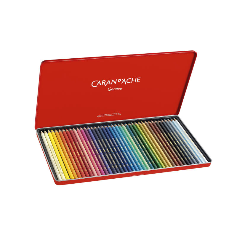 CARAN D'ACHE SUPRACOLOR® Soft Aquarelle Boîte métal de 40 crayons de couleurs