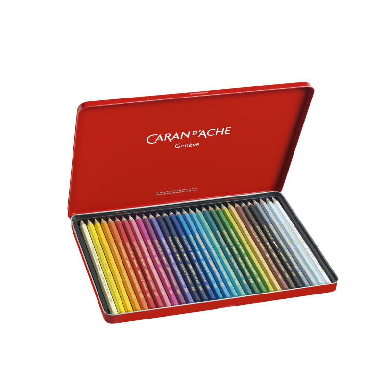 CARAN D'ACHE SUPRACOLOR® Soft Aquarelle Boîte métal de 30 crayons de couleurs