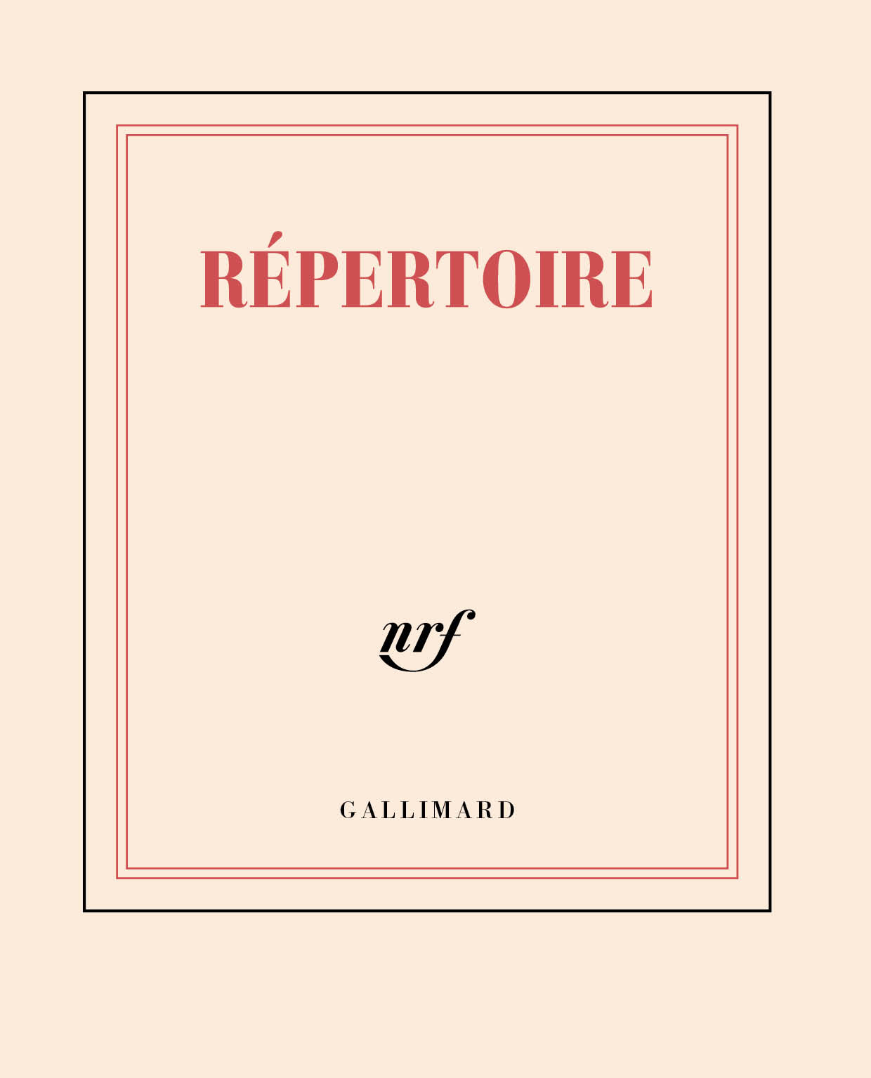 GALLIMARD Répertoire