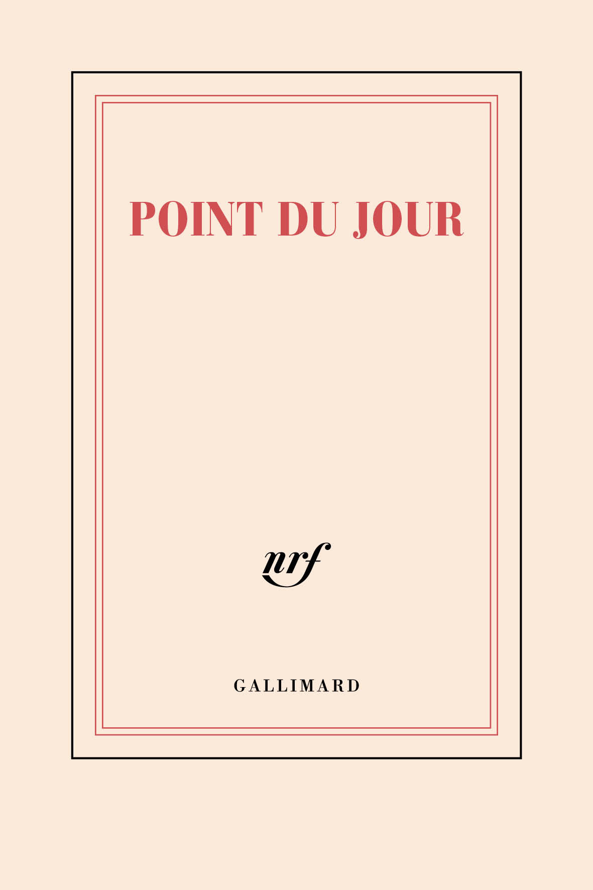 GALLIMARD Carnet de note reporter - Point du jour
