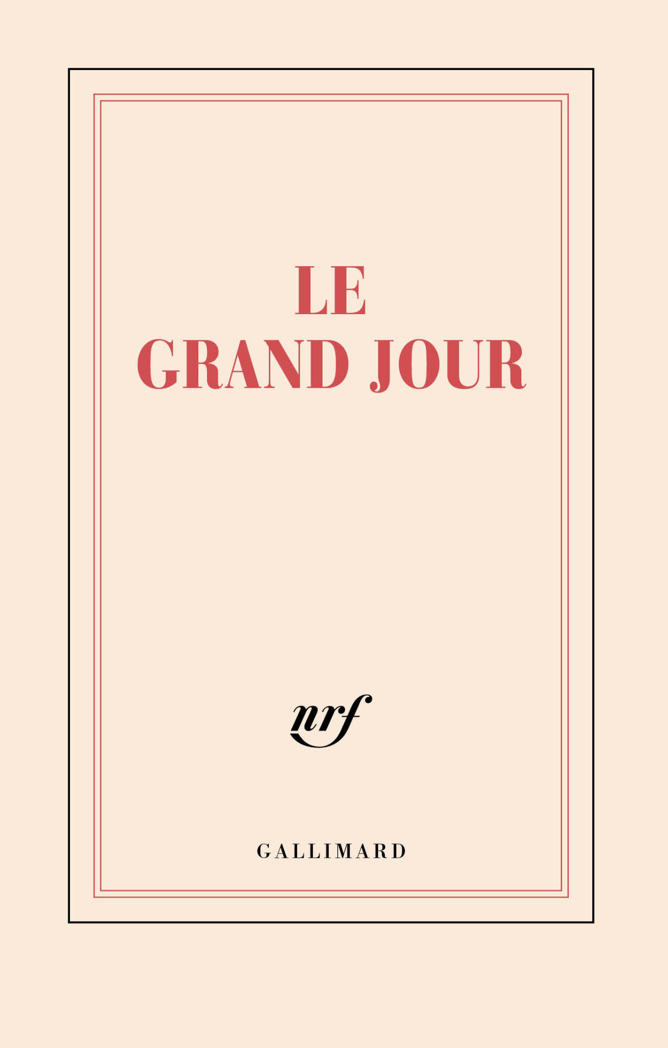 GALLIMARD Carnet - Le grand jour