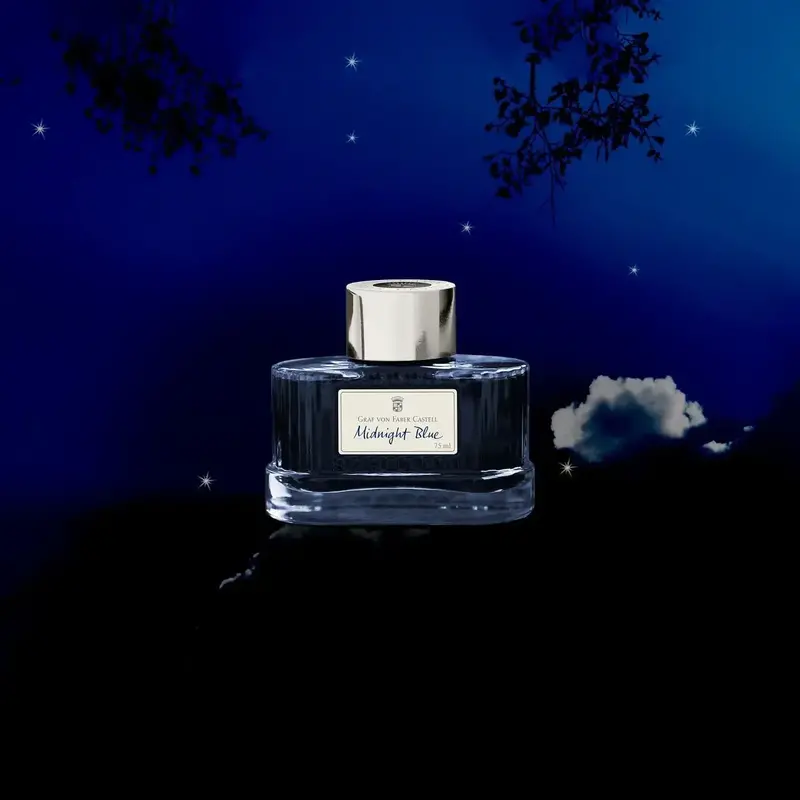 FABER CASTELL Flacon d'encre « Bleu nuit »75ml