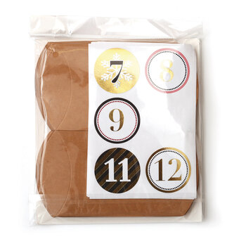GRAINE CREATIVE Calendrier De L'Avent Boite Berlingot Kraft