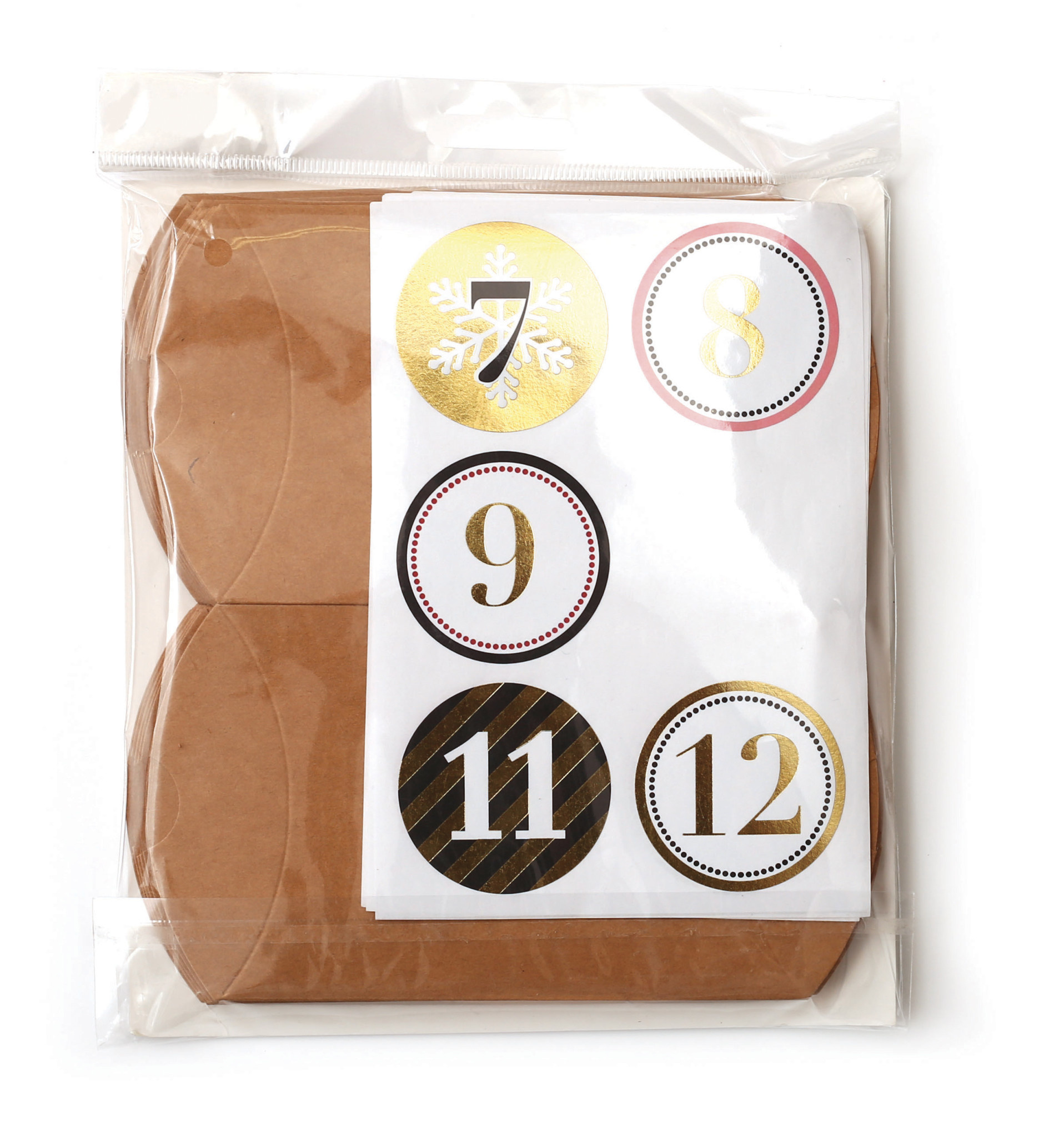 GRAINE CREATIVE Calendrier De L'Avent Boite Berlingot Kraft