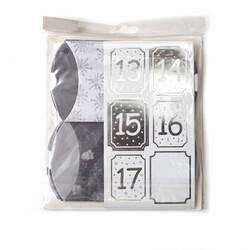 GRAINE CREATIVE Calendrier De L'Avent Boite Berlingot Gris