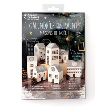 GRAINE CREATIVE Calendrier De L'Avent 24 Maisons