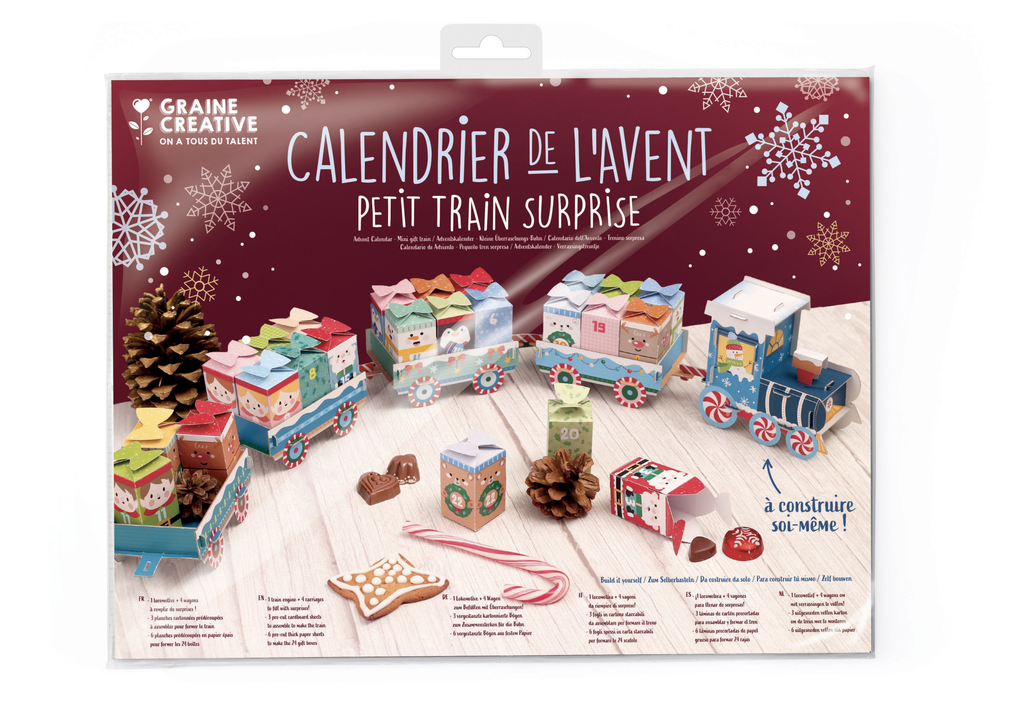 GRAINE CREATIVE Calendrier De L'Avent Petit Train Surprise