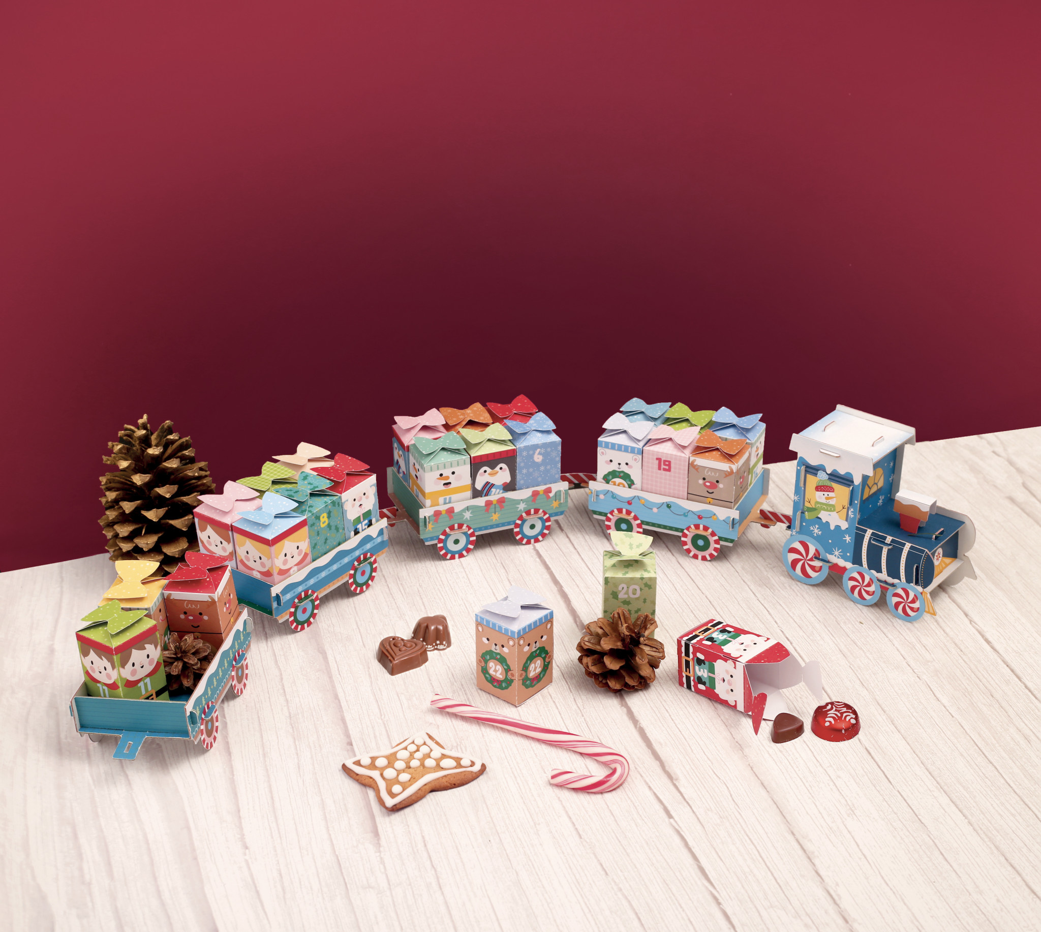 GRAINE CREATIVE Calendrier De L'Avent Petit Train Surprise