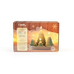 GRAINE CREATIVE Kit Bougies Forêt De Sapins