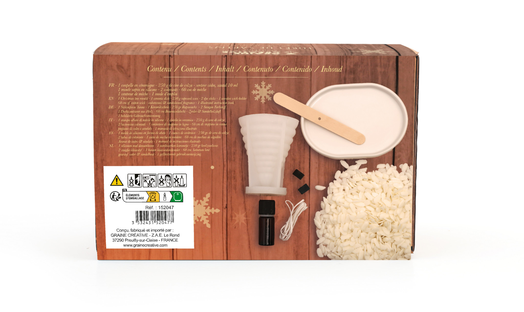 GRAINE CREATIVE Kit Bougies Forêt De Sapins